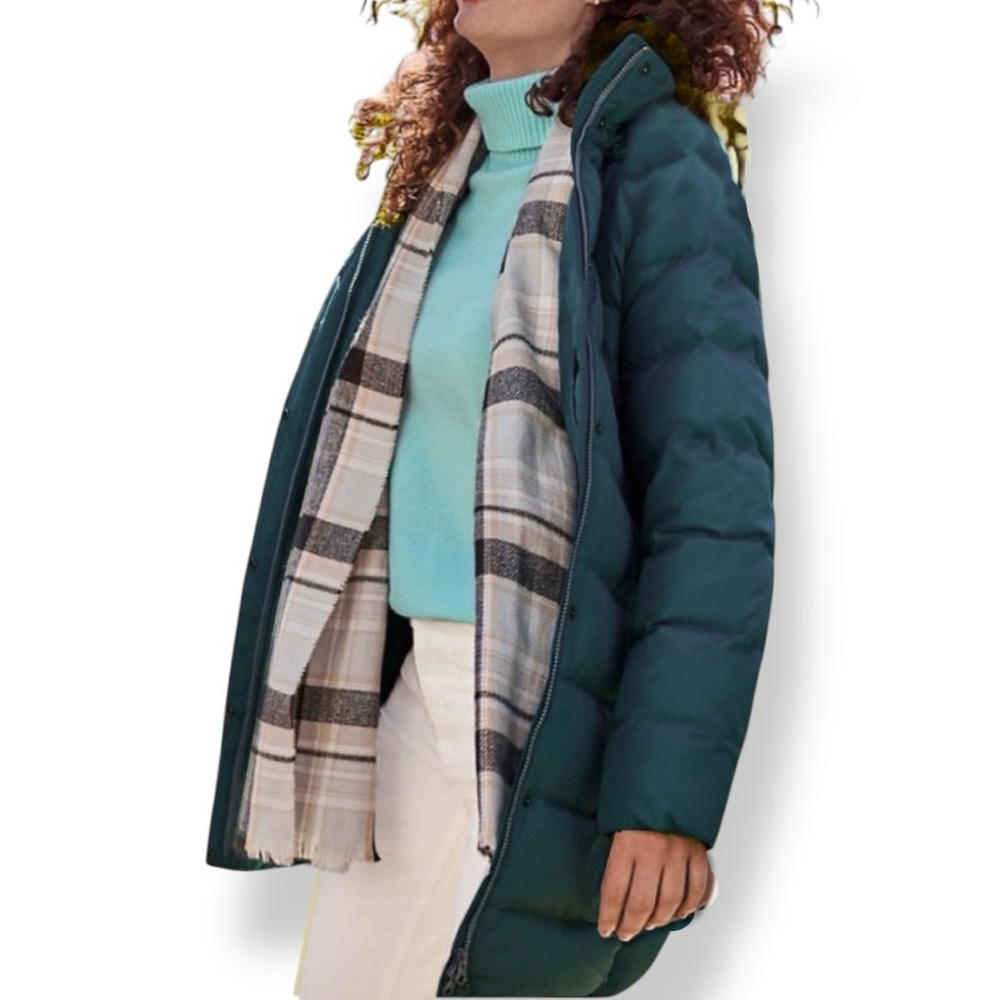Lands’ End Chalet Down Puffer Coat | XXS | Blue Teal | $75